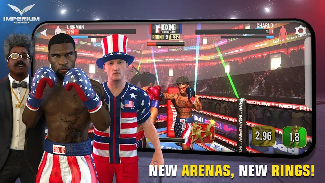 Скачать взломанную Boxing — Fighting Clash (Боксинг)  [МОД Unlocked] — полная версия apk на Андроид screen 3