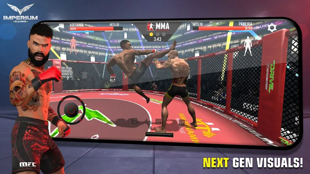 Скачать взлом MMA Fighting Clash (ММА Файтинг Клэш)  [МОД Mega Pack] — последняя версия apk на Андроид screen 1