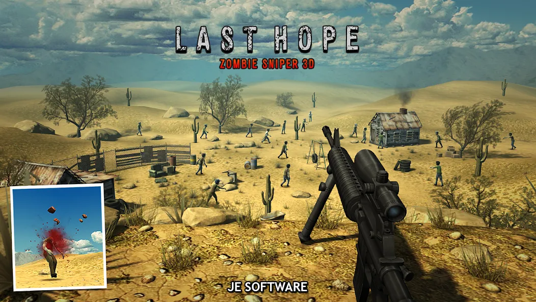 Скачать взломанную Last Hope — Zombie Sniper 3D (Ласт Хоуп)  [МОД Меню] — последняя версия apk на Андроид screen 3