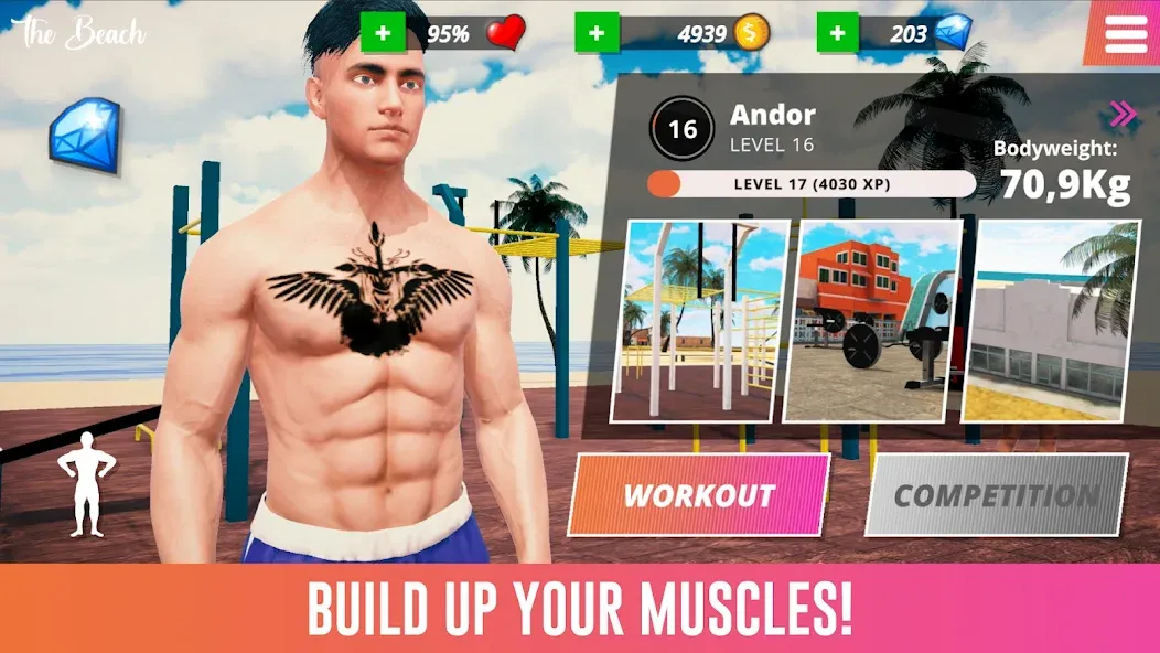 Скачать взломанную Iron Muscle IV — GYM simulator (Айрон Масл АйВи)  [МОД Меню] — стабильная версия apk на Андроид screen 4