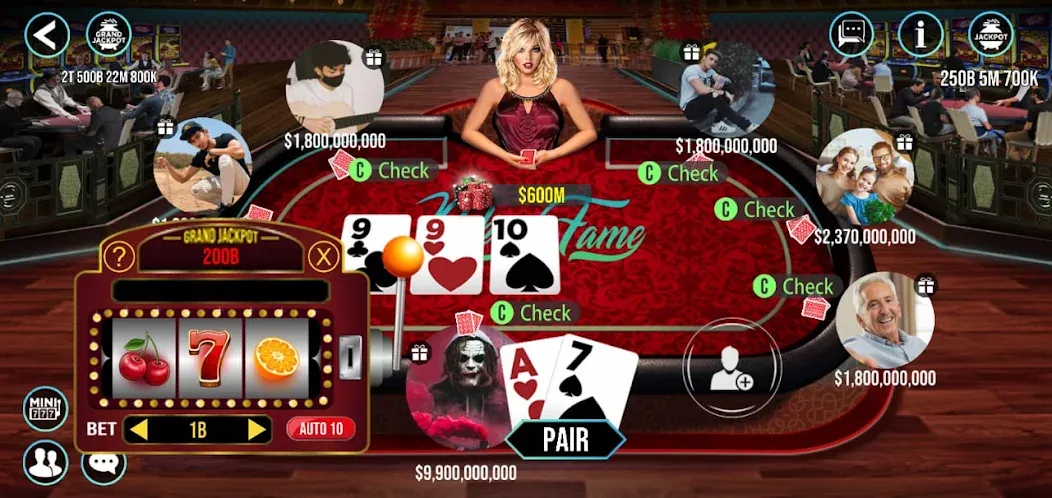 Скачать взлом POKER FAME (ПОКЕР ФЕЙМ)  [МОД Бесконечные монеты] — полная версия apk на Андроид screen 3