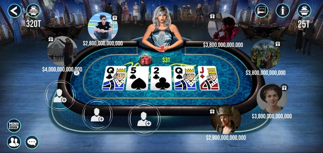 Скачать взлом POKER FAME (ПОКЕР ФЕЙМ)  [МОД Бесконечные монеты] — полная версия apk на Андроид screen 4