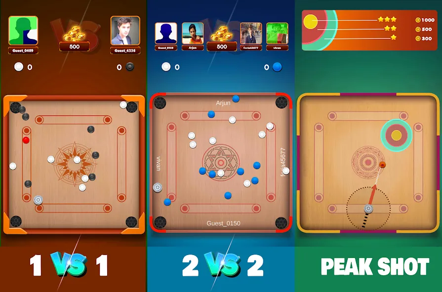 Взлом Carrom Board Clash : Pool game (Карром борд пул игра)  [МОД Menu] — последняя версия apk на Андроид screen 4