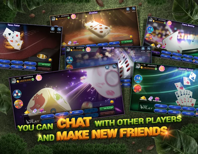 Скачать взломанную Indoplay-Capsa Domino QQ Poker (Индоплэй)  [МОД Mega Pack] — последняя версия apk на Андроид screen 5