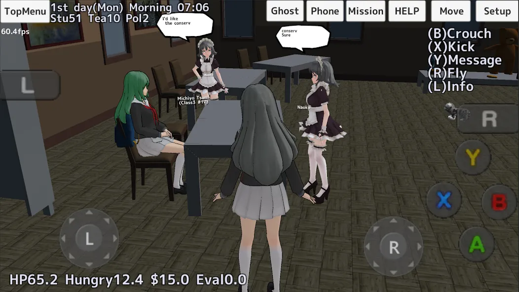 Взломанная School Girls Simulator (Школьный девичник Симулятор)  [МОД Много денег] — полная версия apk на Андроид screen 3