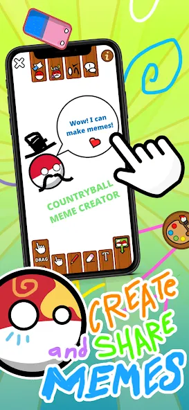 Взломанная Countryball Potato Mayhem (Кантрибол Потето Мейхем)  [МОД Меню] — последняя версия apk на Андроид screen 4