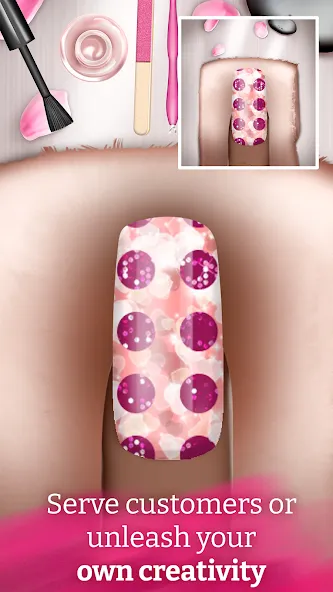 Скачать взломанную Nail Art Fashion Salon Game  [МОД Все открыто] — последняя версия apk на Андроид screen 3