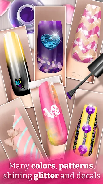 Скачать взломанную Nail Art Fashion Salon Game  [МОД Все открыто] — последняя версия apk на Андроид screen 4