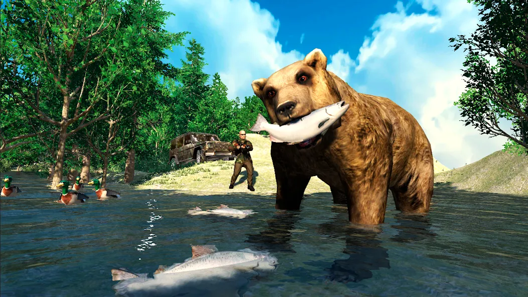 Взлом Hunting Simulator 4×4  [МОД Все открыто] — последняя версия apk на Андроид screen 3