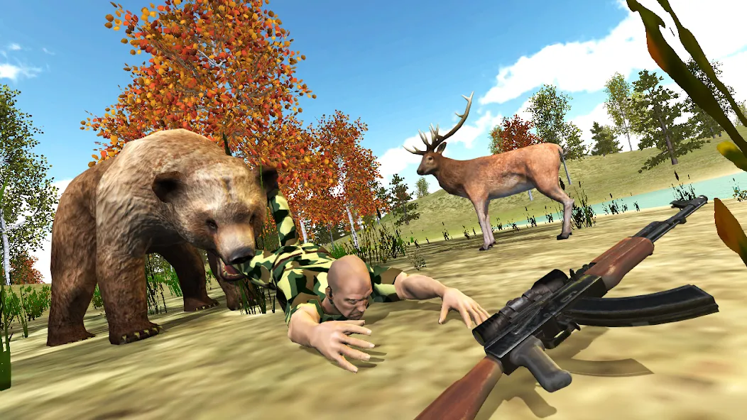 Взлом Hunting Simulator 4×4  [МОД Все открыто] — последняя версия apk на Андроид screen 4