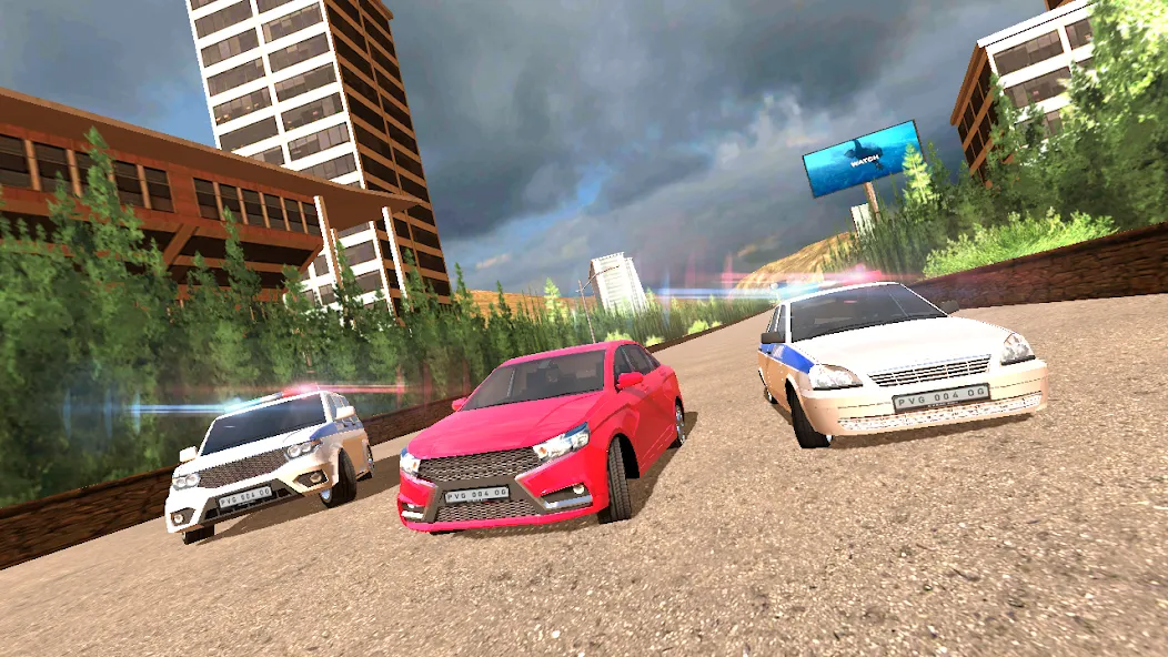 Скачать взлом Police Car Chase  [МОД Много монет] — полная версия apk на Андроид screen 3