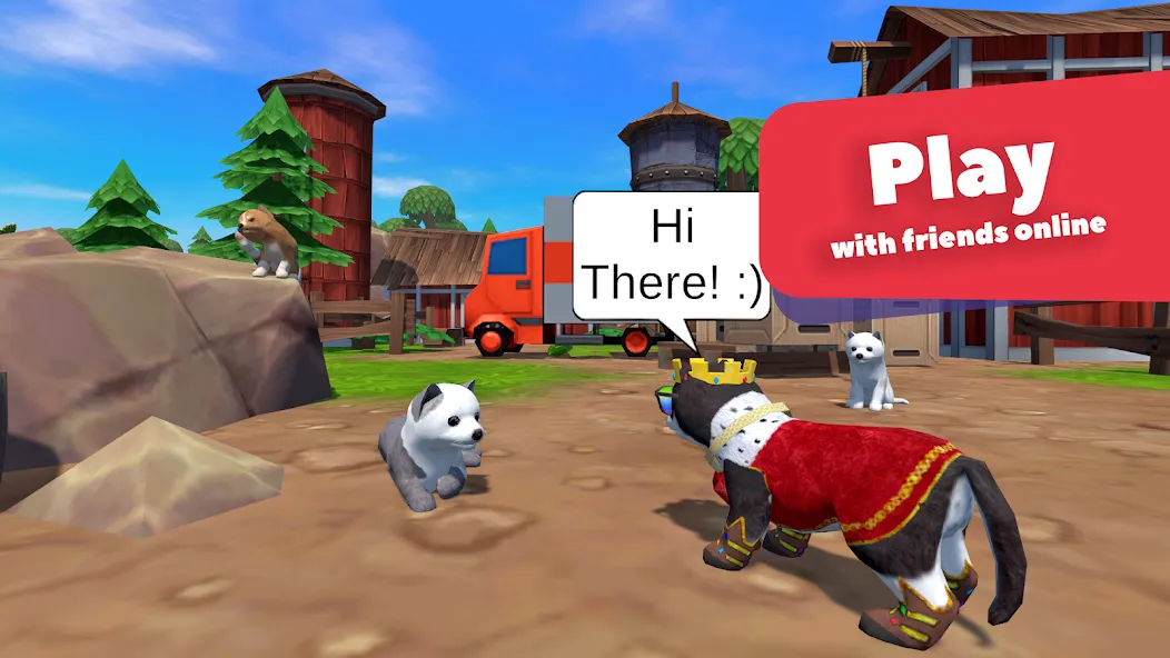 Взломанная Dog Simulator — Animal Life  [МОД Много монет] — стабильная версия apk на Андроид screen 2