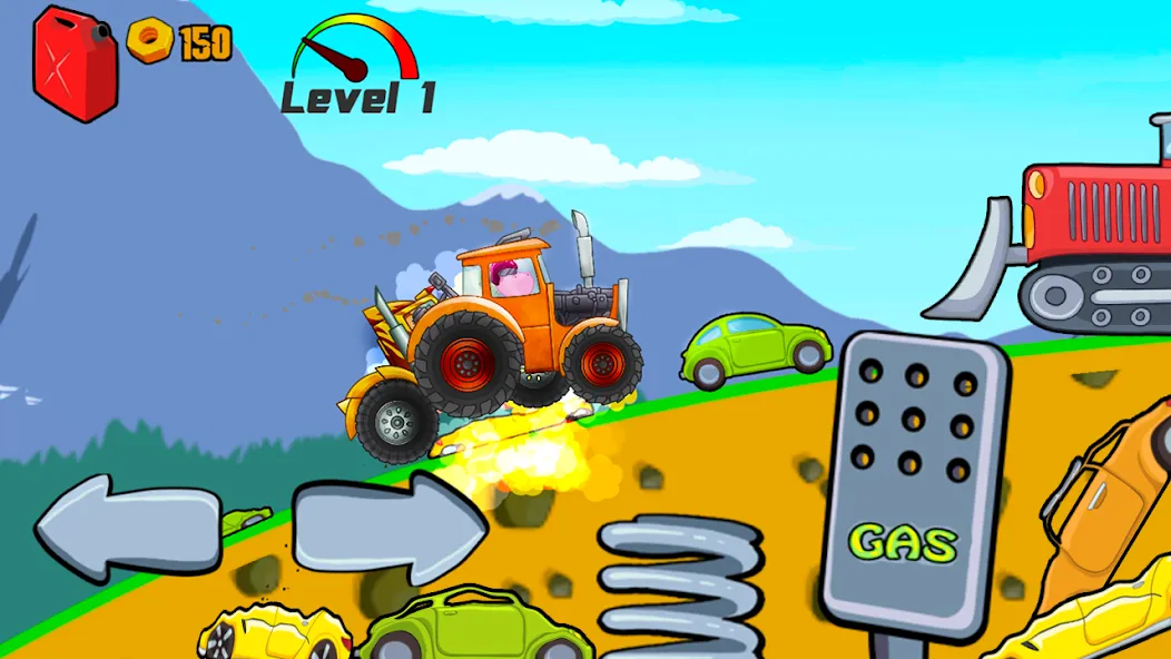 Взломанная Kids Monster Truck Racing Game  [МОД Menu] — полная версия apk на Андроид screen 3