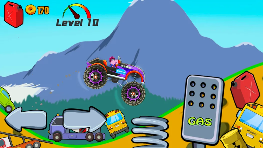 Взломанная Kids Monster Truck Racing Game  [МОД Menu] — полная версия apk на Андроид screen 4