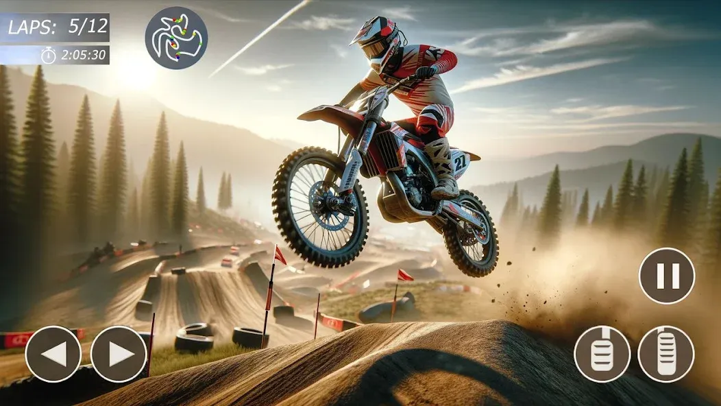 Скачать взломанную MX Bikes: Motocross Dirt bikes  [МОД Unlocked] — полная версия apk на Андроид screen 1