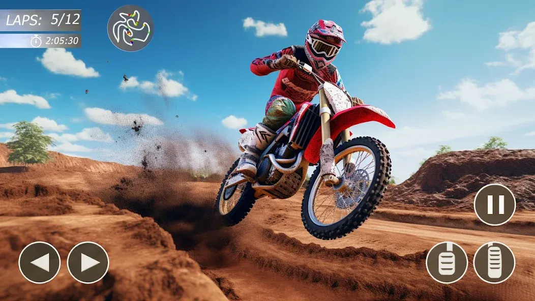 Скачать взломанную MX Bikes: Motocross Dirt bikes  [МОД Unlocked] — полная версия apk на Андроид screen 2