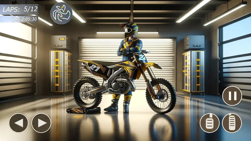 Скачать взломанную MX Bikes: Motocross Dirt bikes  [МОД Unlocked] — полная версия apk на Андроид screen 4