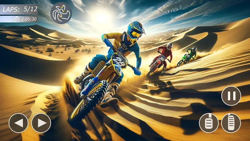 Скачать взломанную MX Bikes: Motocross Dirt bikes  [МОД Unlocked] — полная версия apk на Андроид screen 5