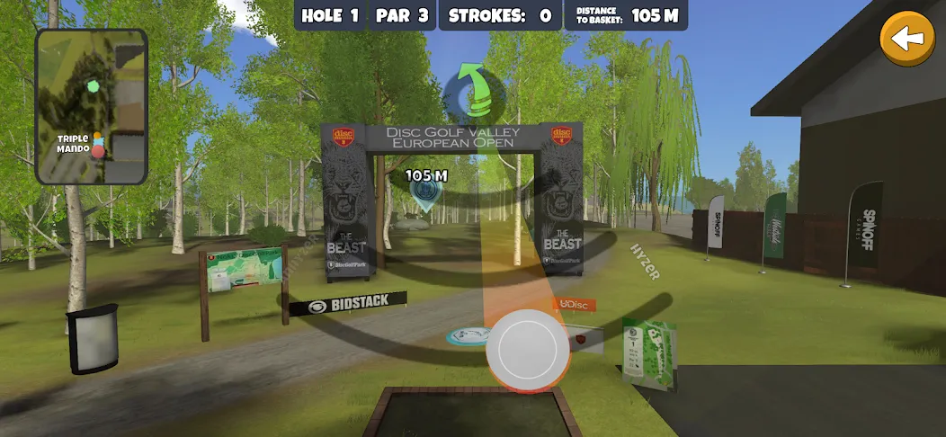 Скачать взломанную Disc Golf Valley (Диск Гольф Вэлли)  [МОД Бесконечные деньги] — полная версия apk на Андроид screen 1