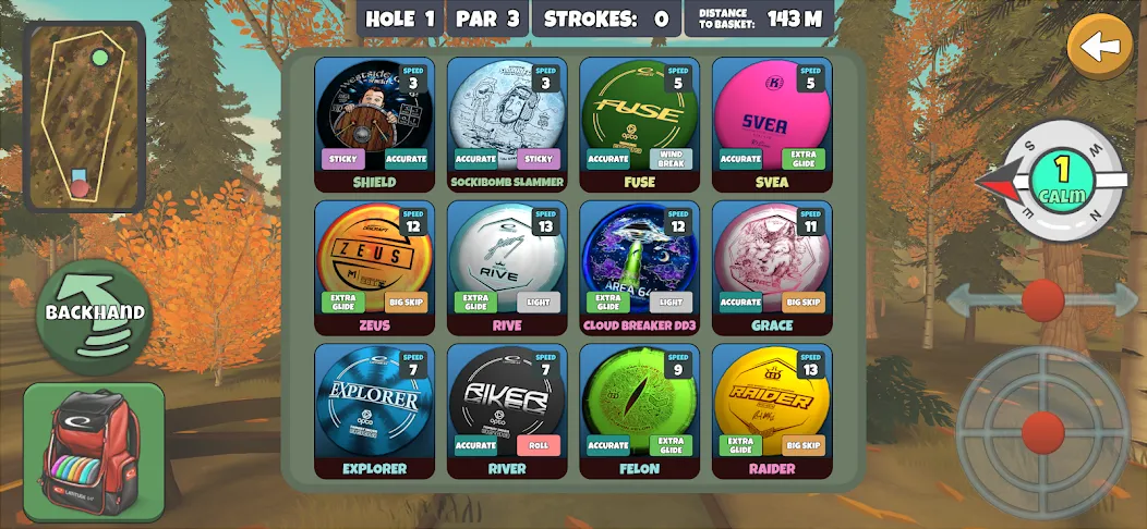 Скачать взломанную Disc Golf Valley (Диск Гольф Вэлли)  [МОД Бесконечные деньги] — полная версия apk на Андроид screen 3
