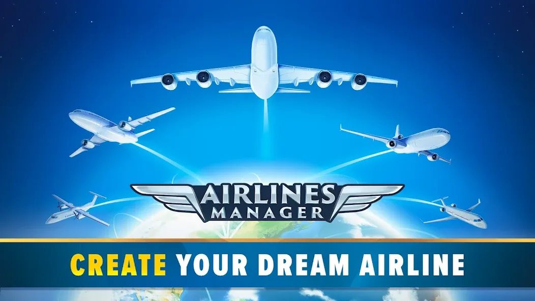 Скачать взлом Airlines Manager: Plane Tycoon (Эйрлайнс Менеджер)  [МОД Много монет] — последняя версия apk на Андроид screen 1