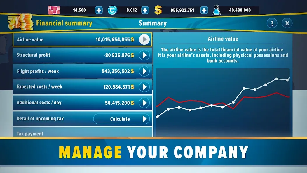 Скачать взлом Airlines Manager: Plane Tycoon (Эйрлайнс Менеджер)  [МОД Много монет] — последняя версия apk на Андроид screen 5