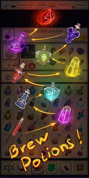 Скачать взломанную Potion shop: Alchemy Simulator (Пошоп)  [МОД Много монет] — стабильная версия apk на Андроид screen 1