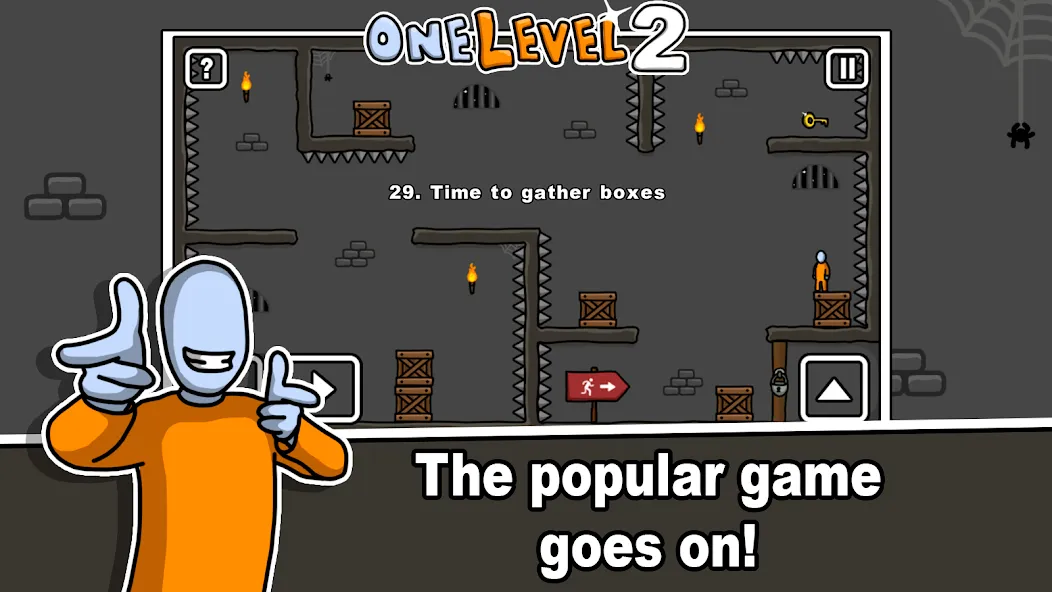 Взлом One Level 2 Stickman Jailbreak (Уан Левел 2)  [МОД Меню] — стабильная версия apk на Андроид screen 1