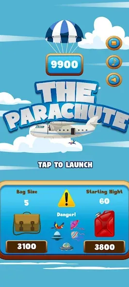 Взломанная The Parachute (Зе Пэрашют)  [МОД Бесконечные деньги] — полная версия apk на Андроид screen 1