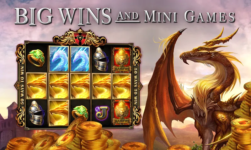 Скачать взлом Slots Dragon Machine (Трон драконов слоты)  [МОД Все открыто] — полная версия apk на Андроид screen 1