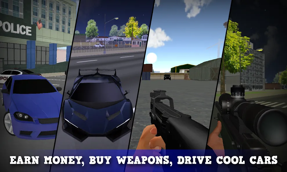 Взломанная Justice Rivals 3 Cops&Robbers  [МОД Бесконечные деньги] — полная версия apk на Андроид screen 3