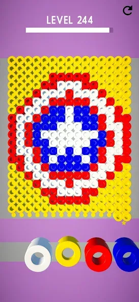 Взломанная Hama Beads: Colorful Puzzles (Хама бидс)  [МОД Меню] — последняя версия apk на Андроид screen 3