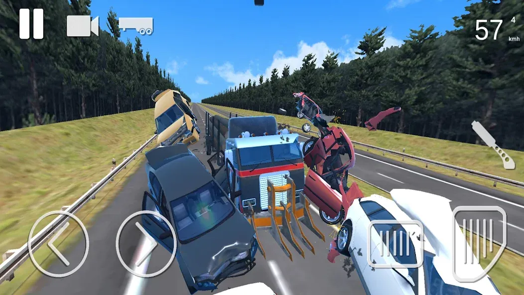 Взломанная Truck Crash Simulator Accident (Симулятор ДТП с грузовиком)  [МОД Unlocked] — последняя версия apk на Андроид screen 2