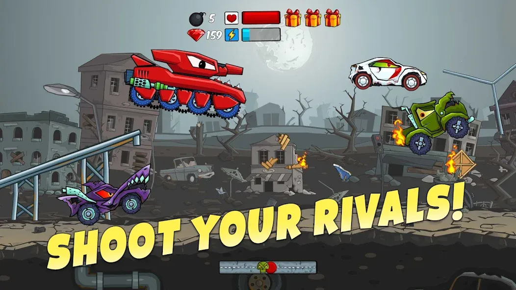 Взлом Car Eats Car — Apocalypse Race (Кар Итс Кар)  [МОД Меню] — полная версия apk на Андроид screen 4