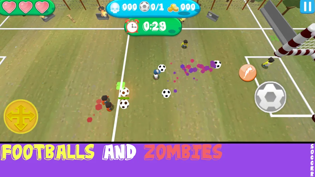 Взломанная Soccer Apocalypse Survival (Соккер Апокалипсис Сурвивал)  [МОД Mega Pack] — полная версия apk на Андроид screen 4