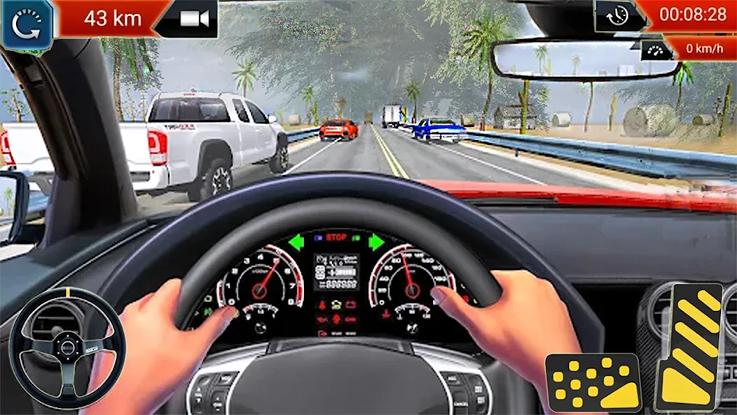 Скачать взлом Car Highway Racing for Speed (Трафик Рейсер Трафик игры)  [МОД Много монет] — последняя версия apk на Андроид screen 3