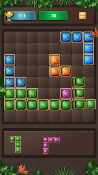 Скачать взлом Block Puzzle (Блокголоволомка)  [МОД Menu] — стабильная версия apk на Андроид screen 1