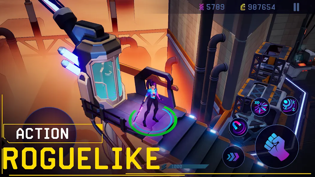 Скачать взлом Rush Angel — Cyberpunk RPG (Раш Энджел)  [МОД Меню] — последняя версия apk на Андроид screen 1