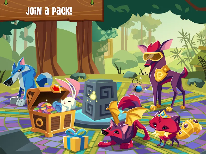 Скачать взлом Animal Jam (Анимал Джем)  [МОД Все открыто] — полная версия apk на Андроид screen 2