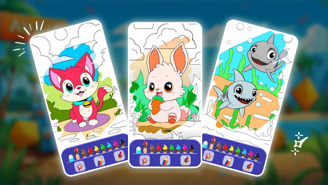 Скачать взломанную Animal coloring pages  [МОД Unlocked] — стабильная версия apk на Андроид screen 4