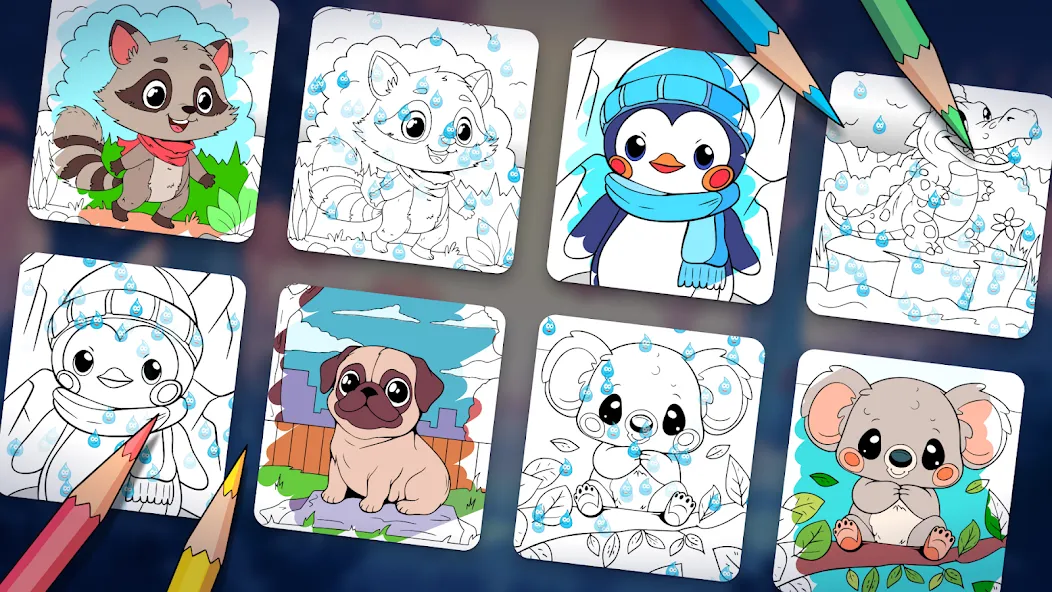 Скачать взломанную Animal coloring pages  [МОД Unlocked] — стабильная версия apk на Андроид screen 5