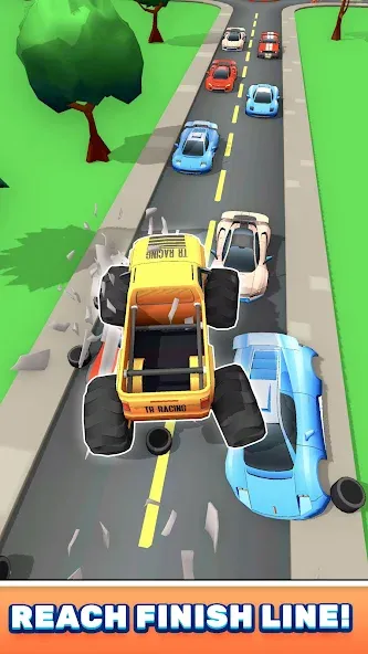 Скачать взломанную Monster Truck Rampage (Монстр Трак Рэмпейдж)  [МОД Много денег] — стабильная версия apk на Андроид screen 1