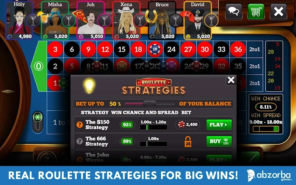 Взлом Roulette Live Casino Tables (Рулетка Лайв)  [МОД Unlimited Money] — последняя версия apk на Андроид screen 2