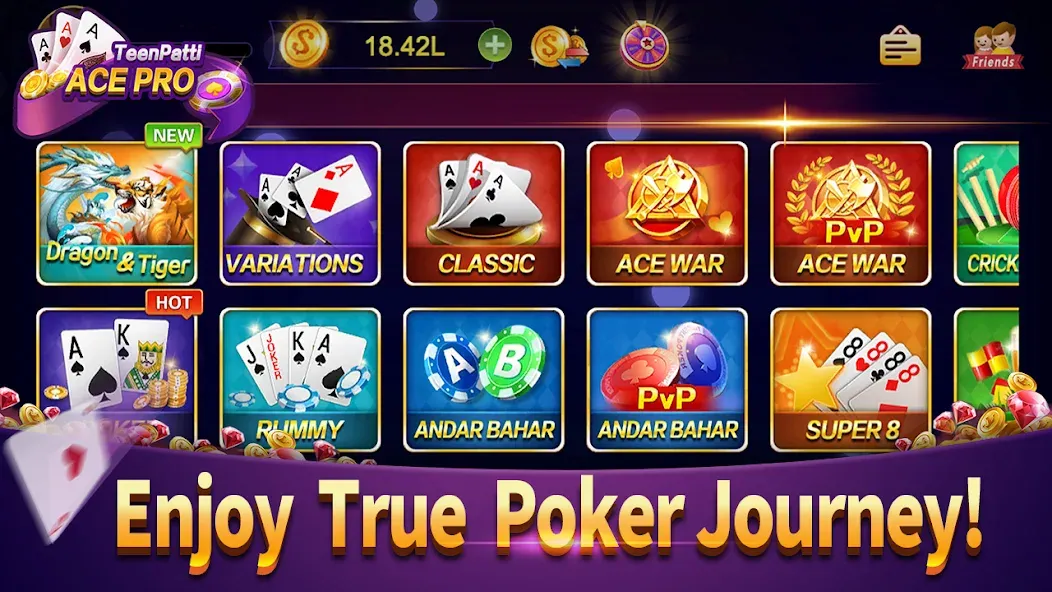 Взломанная Teenpatti Ace Pro -poker,rummy (Тинпатти Эйс Про)  [МОД Меню] — стабильная версия apk на Андроид screen 3