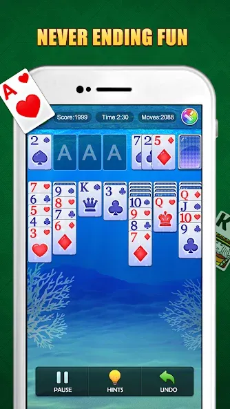 Взломанная Solitaire Puzzle : Card Jigsaw (Солитер головоломка)  [МОД Меню] — стабильная версия apk на Андроид screen 2