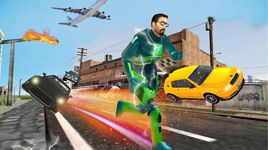 Скачать взлом Light Superhero Speed Hero  [МОД Много денег] — полная версия apk на Андроид screen 2