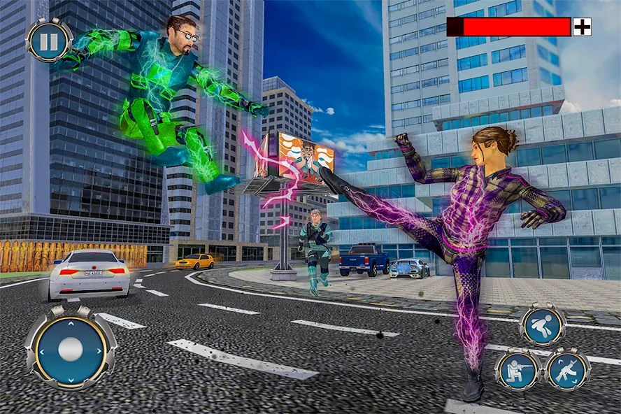 Скачать взлом Light Superhero Speed Hero  [МОД Много денег] — полная версия apk на Андроид screen 4