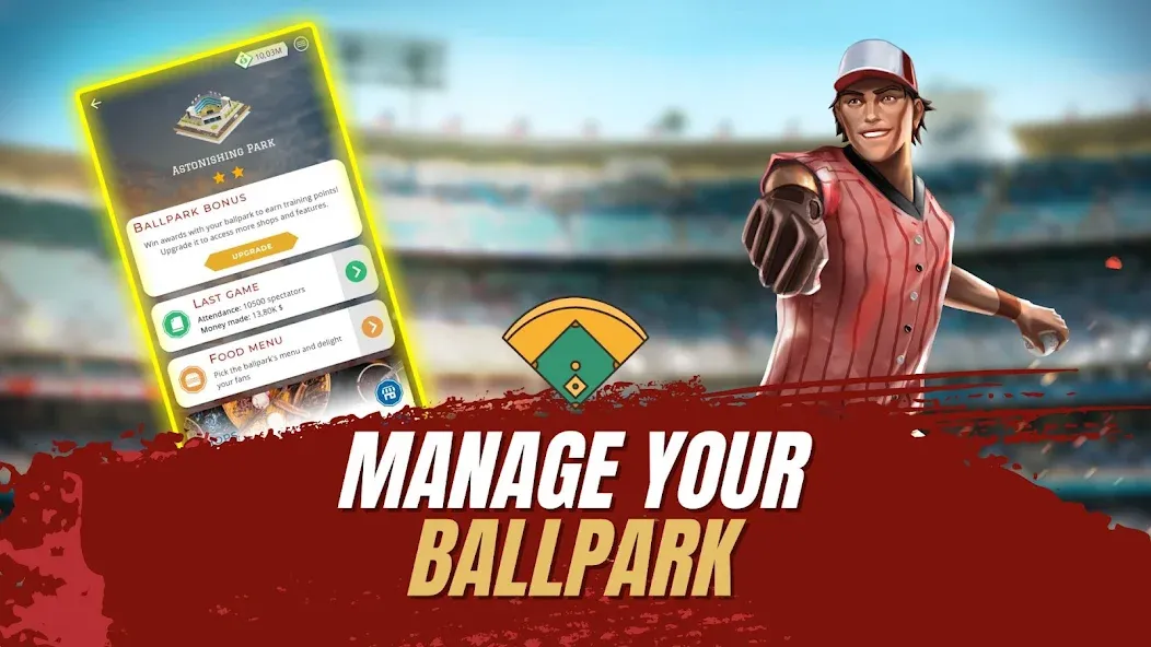 Скачать взлом Astonishing Baseball Manager (Астонишинг Бейсбол Менеджер)  [МОД Unlocked] — стабильная версия apk на Андроид screen 4