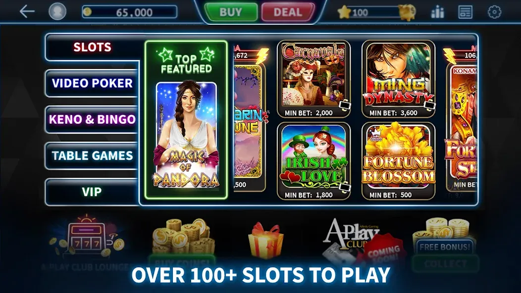 Скачать взломанную A-Play Online — Casino Games  [МОД Много денег] — стабильная версия apk на Андроид screen 2