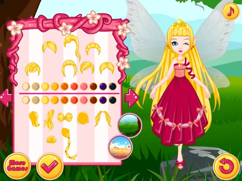 Скачать взлом Fairy Dress Up — Girls Games  [МОД Unlocked] — полная версия apk на Андроид screen 1